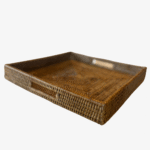 Bandeja Rattan Quadrada